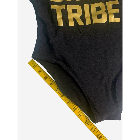 Bride Tribe Women One Piece Black Swimsuits Letter‎ Print Swimwear Large - Picture 5 of 7